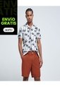 Bermuda Tipo Chino  Para Hombre Naranja Ostu de Ostu