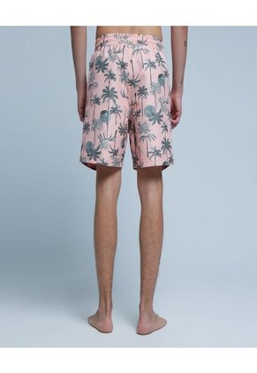 Ropa De Playa Para Hombre Pantaloneta De Baño Corta Color Rosado Marca Ostu #60270033