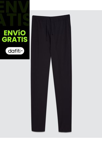 Pantalon Deportivo Con Bolsillos  Para Hombre Negro Ostu Ostu