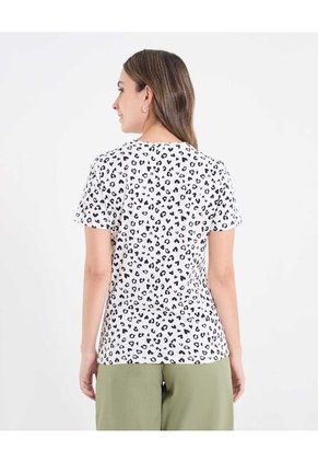 Camiseta  Para Mujer Manga Corta Cuello Redondo Color Negro Marca Ostu #40092702