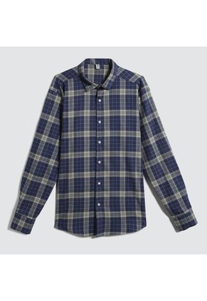 Camisa Para Hombre Manga Larga Sin Bolsillo Color Verde  Marca Ostu #60010689