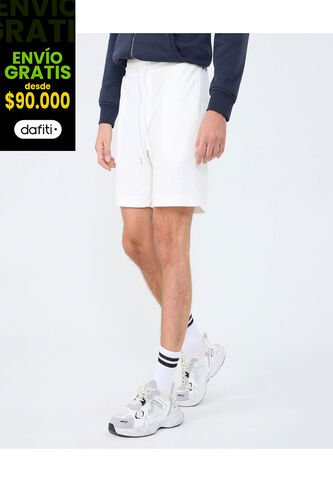 Bermuda Para Hombre  Color Crema Marca Ostu #60100435 Ostu