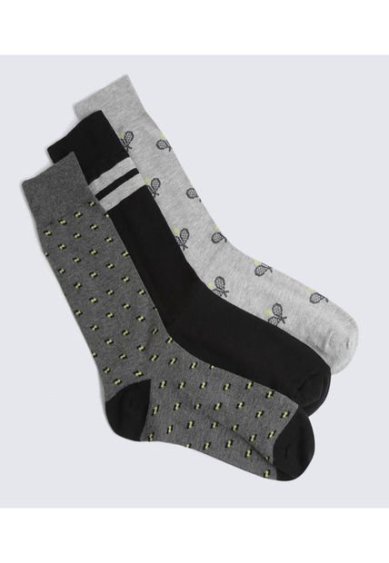 Medias Para Hombre Caña Larga Color Pack X Marca Ostu #60980282