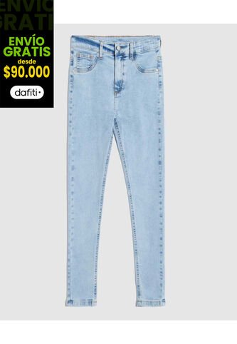 Jean Para Niña Skinny Color Azul Claro Marca Ostu #90160084 Ostu