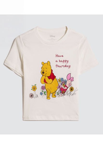 Camiseta Para Niña Manga Corta Color Blanco Marca Ostu #90090233