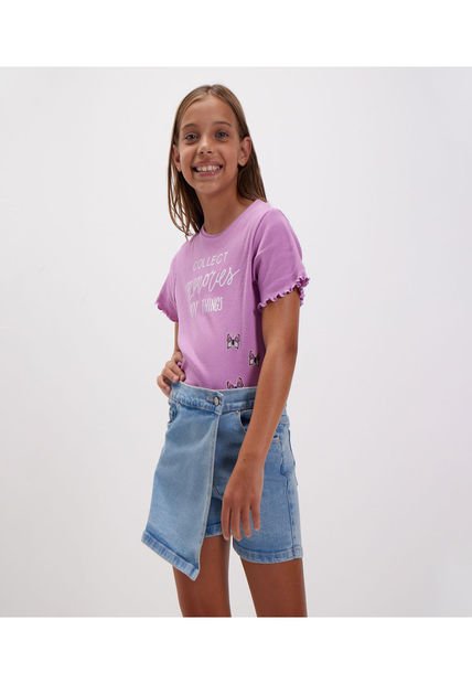 Short Para Niña  Color Azul  Marca Ostu #90190032