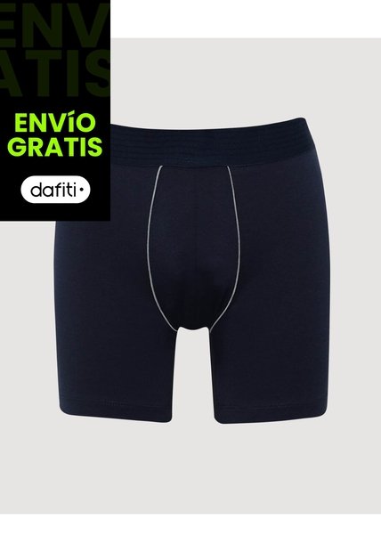 Boxer Medio Pretina A Rayas X1 Para Hombre Azul Ostu
