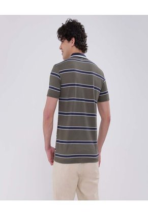 Polo Para Hombre Cuello Tejido Con Bolsillo Color Verde  Marca Ostu #60110684