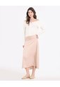 Saco Off Shoulder Con Cierre Frontal  Para Mujer Crema Ostu de Ostu