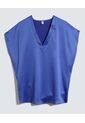 Blusa Para Mujer Manga Corta Color Azul  Marca Ostu #40120999 de Ostu
