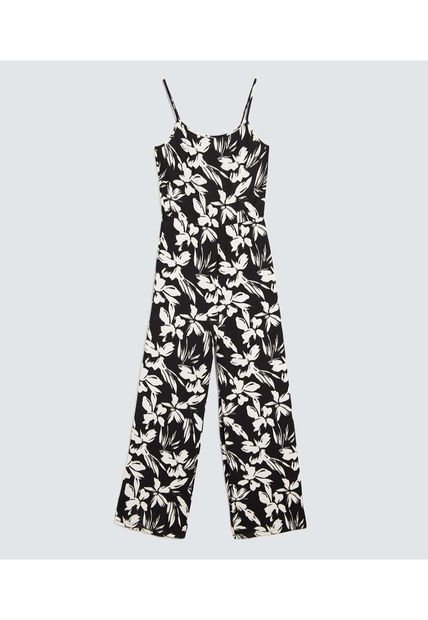 Enterizo Para Mujer Manga Sisa Color Negro Marca Ostu #40320126