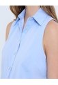 Blusa Para Mujer Manga Sisa Color Azul Marca Ostu #40121131 de Ostu