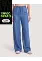 Jeans Wide Leg Para Mujer  Para Mujer Azul Ostu de Ostu