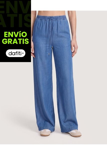 Jeans Wide Leg Para Mujer  Para Mujer Azul Ostu