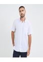 Camisa Para Hombre Manga Corta Con Bolsillo Cuello Button D Color Blanco Marca Ostu #60010809 de Ostu