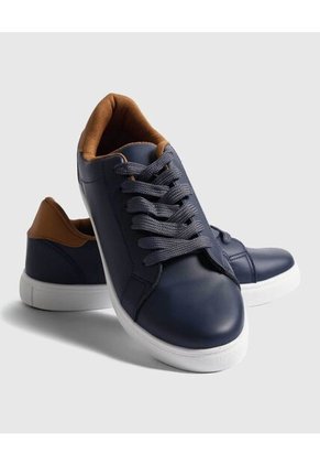 Tenis Para Hombre Casual Color Azul Marca Ostu #60720110