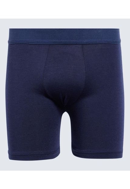 Pantaloncillo Infantil Niño Boxer Filete Medio Color Azul Marca Ostu #80000088