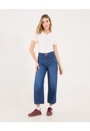 Jean Para Mujer Culotte Color Azul Marca Ostu #40160620