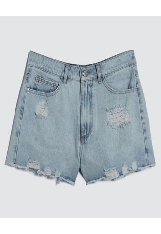 Short Para Mujer  Color Azul Claro Marca Ostu #40190281 Ostu