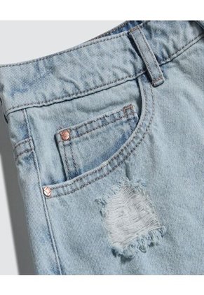 Short Para Mujer  Color Azul Claro Marca Ostu #40190281