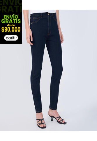 Jean Para Mujer Skinny Color Azul Oscuro Marca Ostu #40160539 Ostu