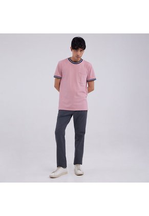 Camiseta Hombre Ostu M/C Rosa Poliéster