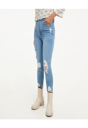 Jean Para Mujer Skinny Color Azul  Marca Ostu #40160275