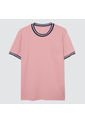 Camiseta Hombre Ostu M/C Rosa Poliéster de Ostu