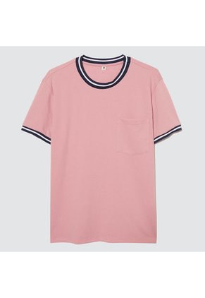 Camiseta Hombre Ostu M/C Rosa Poliéster