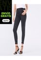 Jeans Skinny Con Desgastes  Para Mujer Negro Ostu de Ostu