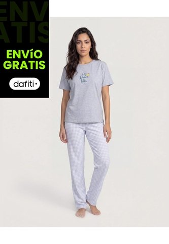 Pijama Dreamy Night  Para Mujer Blanco Ostu Ostu