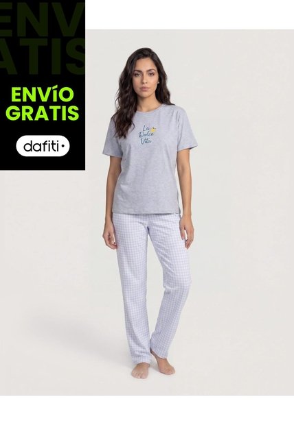 Pijama Dreamy Night  Para Mujer Blanco Ostu