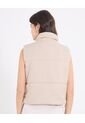Chaleco Para Mujer Acolchado Color Beige Marca Ostu #40250032 de Ostu