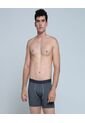 Boxer Para Hombre Filete Medio Algodón Color Gris  Marca Ostu #60000413 de Ostu