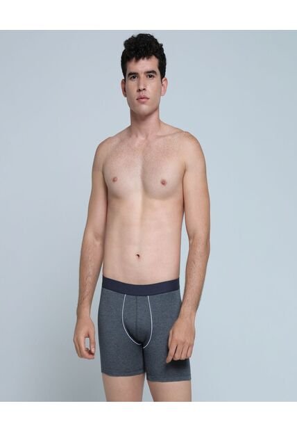 Boxer Para Hombre Filete Medio Algodón Color Gris  Marca Ostu #60000413