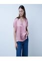 Blusa Para Mujer Manga Corta Color Rosado  Marca Ostu #40120944 de Ostu