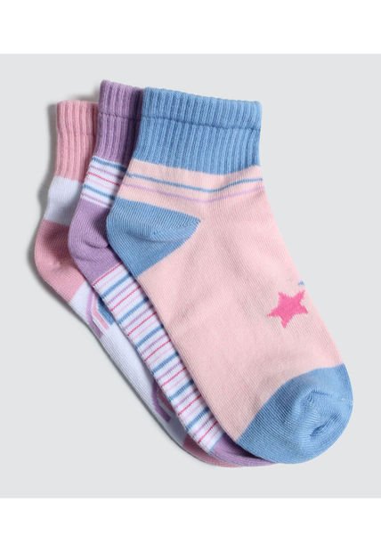 Medias Para Niña Tobillera Color Pack X Marca Ostu #90980106