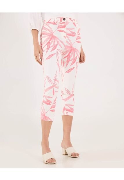 Pantalon Para Mujer Capri Color Coral Marca Ostu #40070774