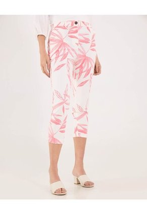 Pantalon Para Mujer Capri Color Coral Marca Ostu #40070774