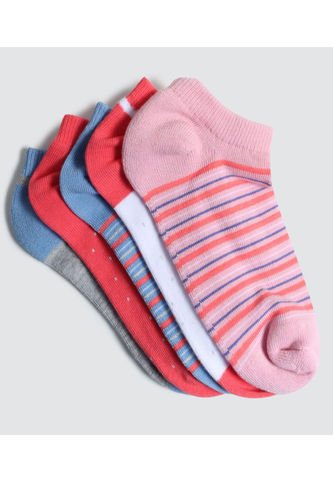 Medias Para Niña Invisible Color Pack X Marca Ostu #90980103 Ostu