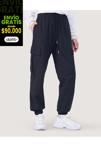 Pantalon Para Mujer Jogger Color Negro Marca Ostu #40070752 Ostu