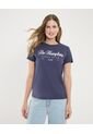 Camiseta Para Mujer Manga Corta Color Azul Marca Ostu #40092343 de Ostu