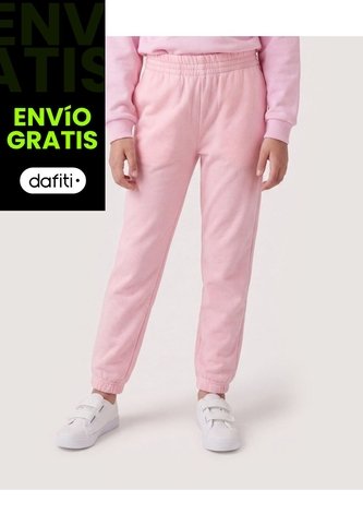 Jogger Básico Para Niña  Infantil Niña Rosa Ostu Ostu