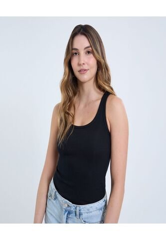 Camiseta Para Mujer Manga Sisa Cuello Redondo Color Negro Marca Ostu #40092337 Ostu