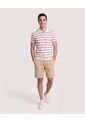 Bermuda Resort Con Cordón De Ajuste  Para Hombre Beige Ostu de Ostu