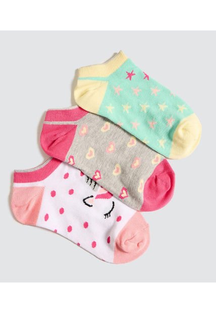 Medias Para Niña Invisible Color Pack X Marca Ostu #90980111