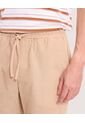 Bermuda Resort Con Cordón De Ajuste  Para Hombre Beige Ostu de Ostu