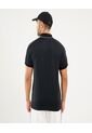 Polo Para Hombre Cuello Tejido Sin Bolsillo Color Negro Marca Ostu #60110757 de Ostu