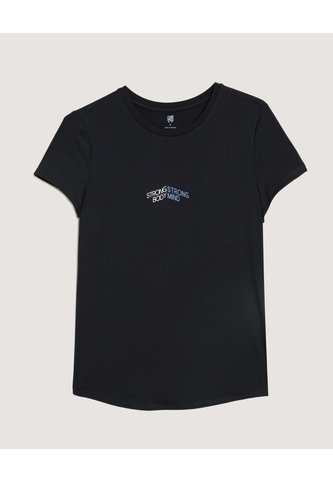Camiseta  Para Mujer Manga Corta Cuello Redondo Color Negro Marca Ostu #40092809 Ostu