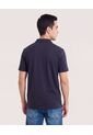 Polo Cuello Mao Regular  Para Hombre Azul Ostu de Ostu